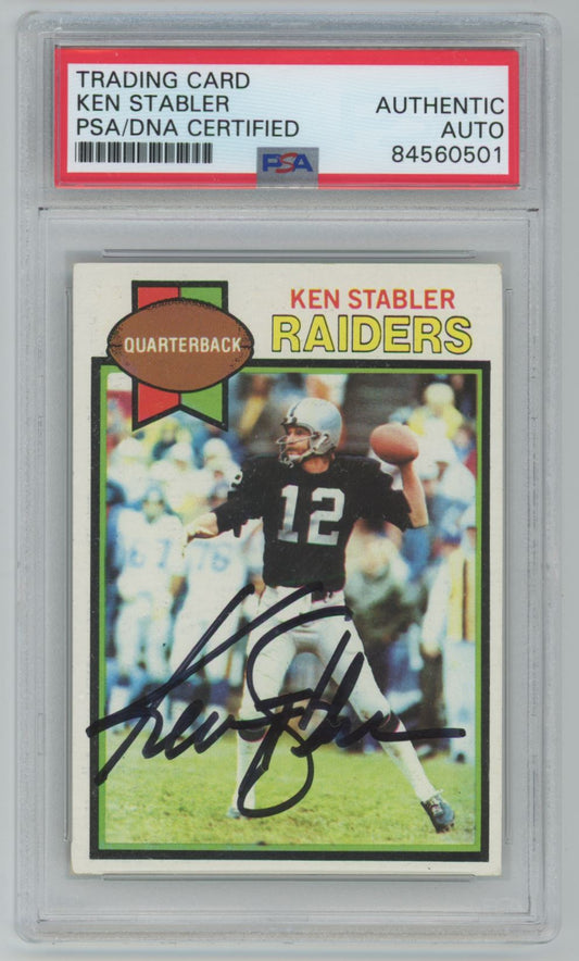1979 Topps Ken Stabler Auto - PSA/DNA