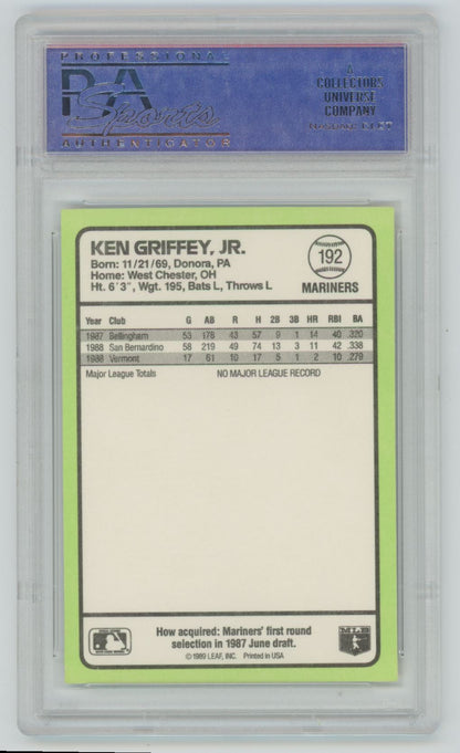 1989 Donruss Ken Griffey Jr. Baseball's Best #192 - PSA 9