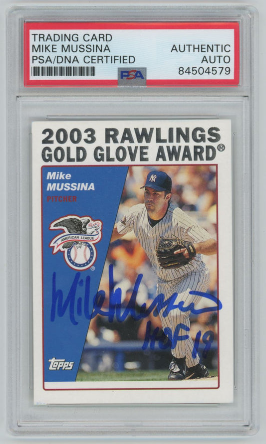 2004 Topps Mike Mussina #696 Auto - PSA/DNA