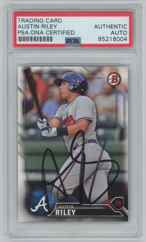 2016 Bowman Draft Austin Riley Auto - PSA/DNA