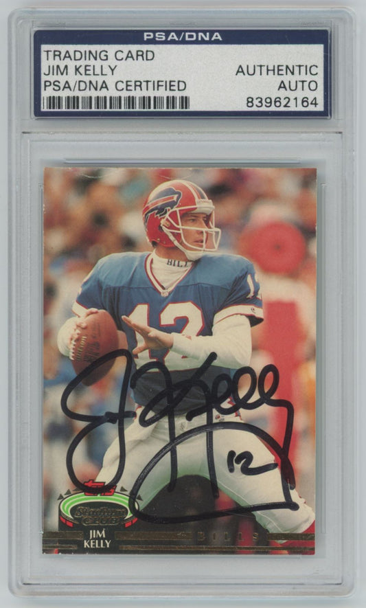 1992 Stadium Club Jim Kelly Auto - PSA/DNA Authentic