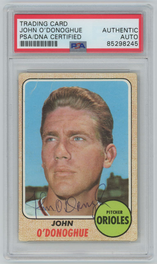 1968 Topps John O'Donoghue Auto - PSA/DNA Authentic (8245)