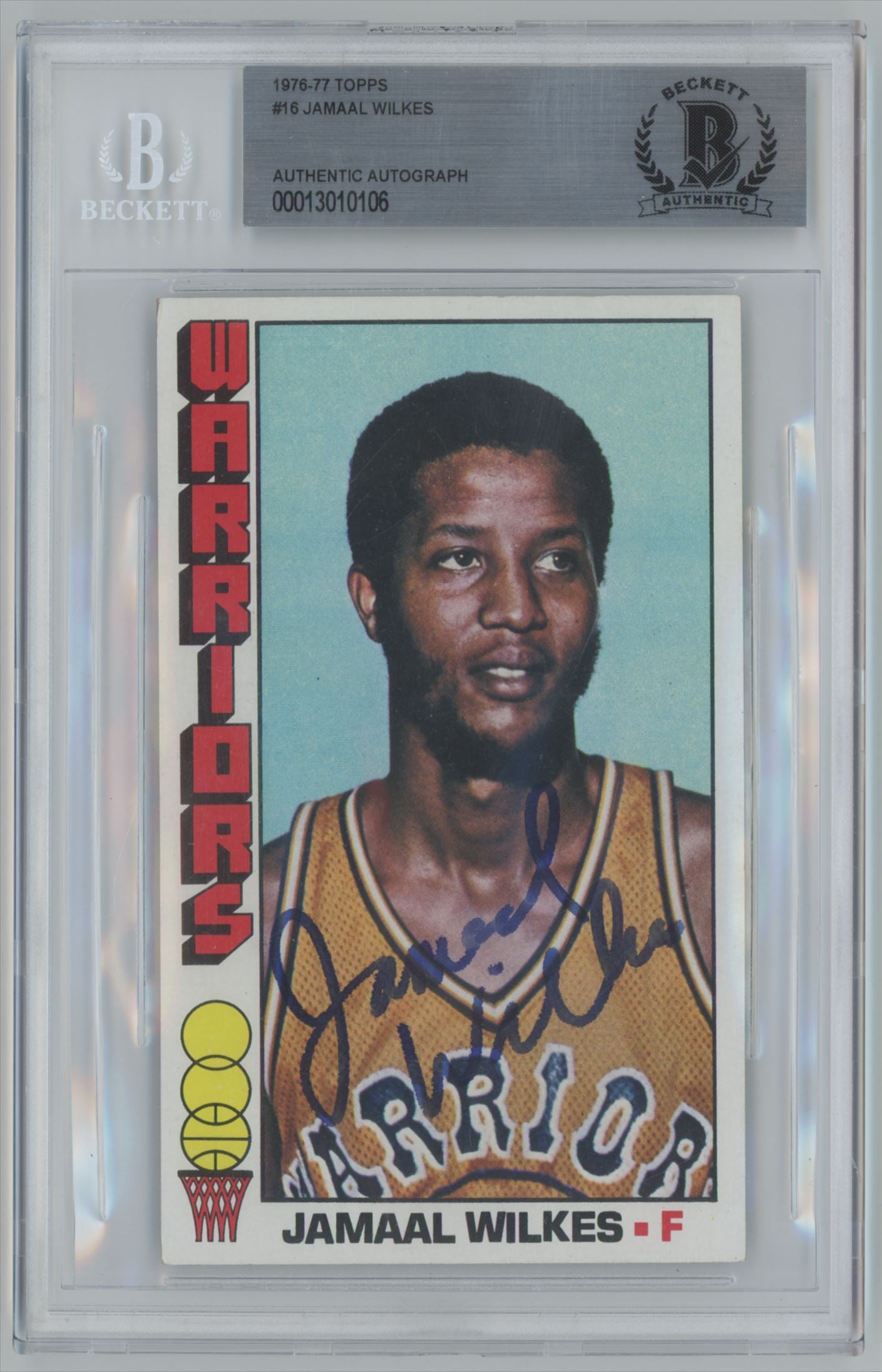 1976-77 Topps Jamaal Wilkes #16 Auto Beckett Authentic