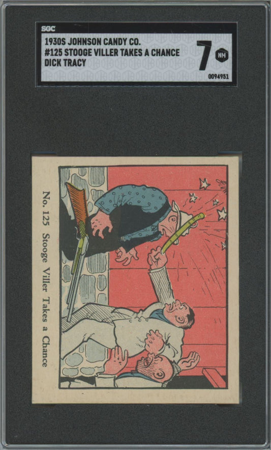 1930's Johnson Candy Co. Stooge Viller Takes a Chance #125 Dick Tracy - SGC 7