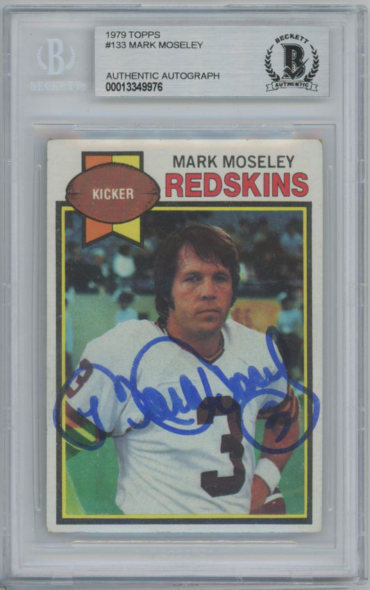 1979 Topps #133 Mark Moseley Auto - Beckett Authentic