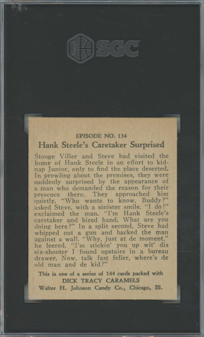 1930's Johnson Candy Co. Hank Steele's Caretaker Surprised #134 Dick Tracy - SGC 6