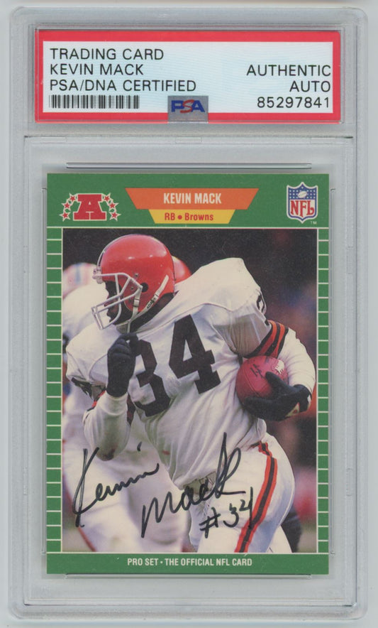 1989 Pro Set Kevin Mack Auto - PSA/DNA