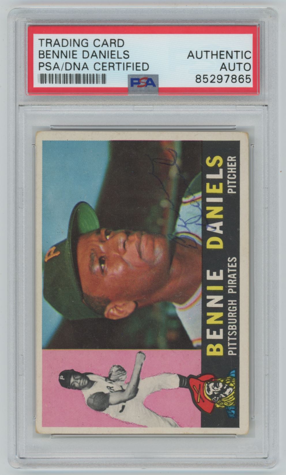 1960 Topps Bennie Daniels #91 Auto - PSA/DNA Authentic