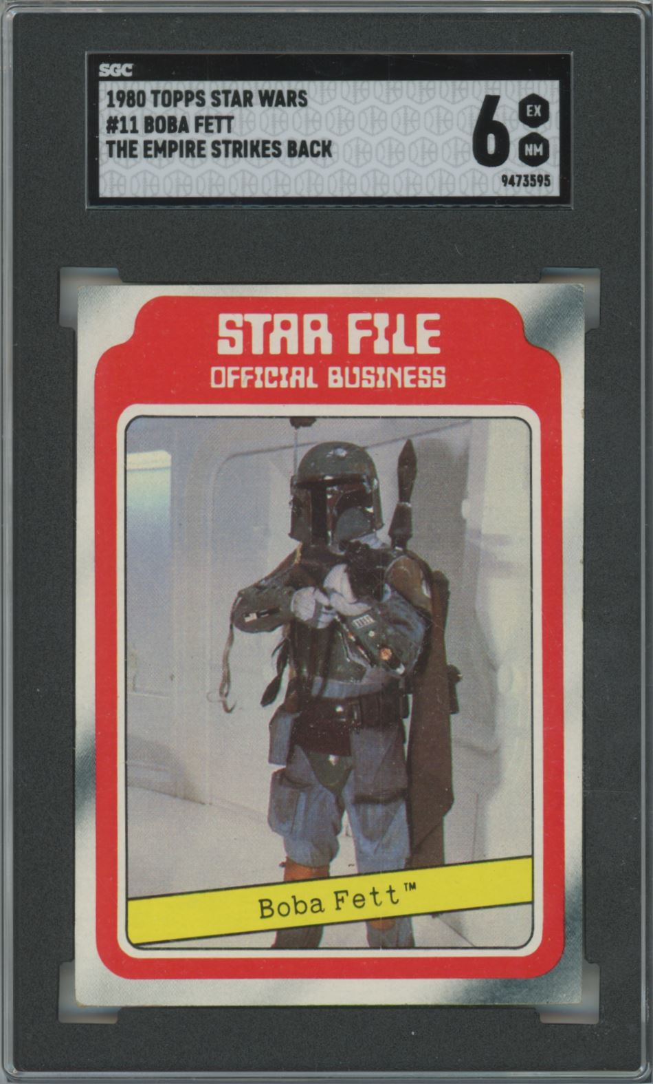 1980 Topps Star Wars Boba Fett #11 The Empire Strikes Back - SGC 6