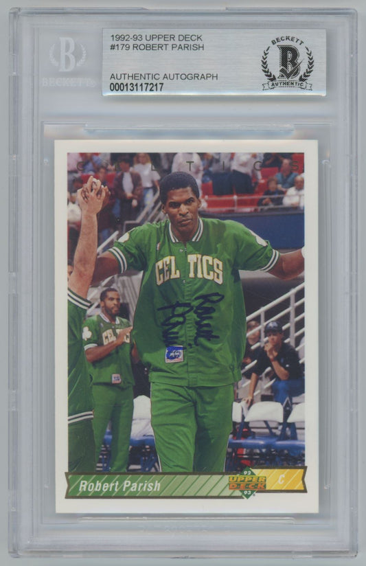 1992-93 Upper Deck Robert Parish Auto - Beckett Authentic