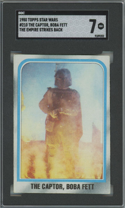 1980 Topps Star Wars The Captor - Boba Fett #210 The Empire Strikes Back - SGC 7