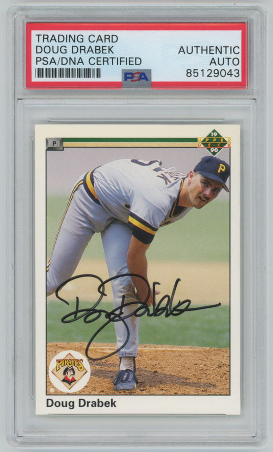 1990 Upper Deck Doug Drabek Auto - PSA/DNA