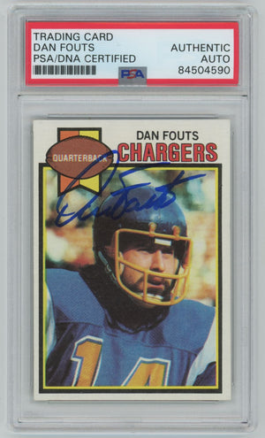 1979 Topps Dan Fouts #387 Auto - PSA/DNA Authentic