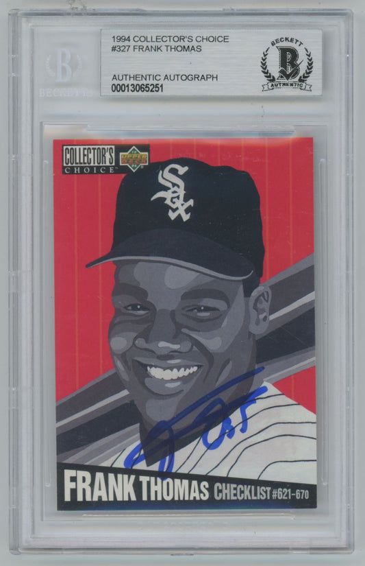 1994 Collector's Choice Frank Thomas #327 Auto - Beckett Authentic