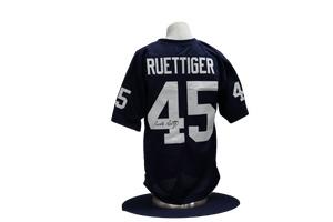RUDY RUETTIGER CUSTOM AUTOGRAPHED BLUE JERSEY (JSA)