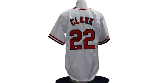 JACK CLARK CUSTOM AUTOGRAPHED WHITE JERSEY (JSA)