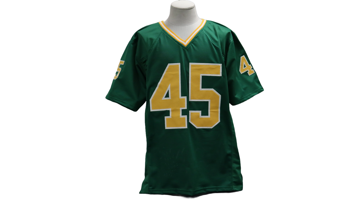 RUDY RUETTIGER CUSTOM AUTOGRAPHED GREEN JERSEY (JSA)