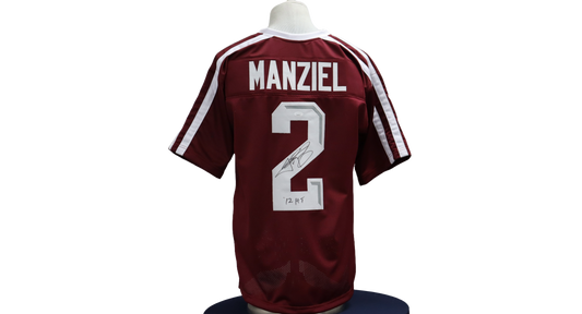 JOHNNY MANZIEL CUSTOM AUTOGRAPHED MAROON JERSEY (JSA)