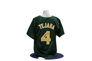 MIGUEL TEJADA CUSTOM AUTOGRAPHED GREEN JERSEY (JSA)
