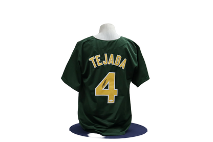 MIGUEL TEJADA CUSTOM AUTOGRAPHED GREEN JERSEY (JSA)