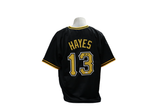 Ke'BRYAN Hayes CUSTOM AUTOGRAPHED BLACK JERSEY (BECKETT)