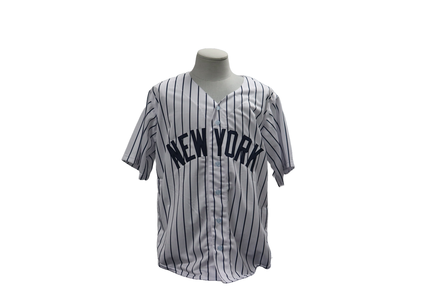 MATT NOKES CUSTOM AUTOGRAPHED WHITE PINSTRIPES JERSEY (JSA)