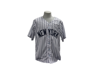 MATT NOKES CUSTOM AUTOGRAPHED WHITE PINSTRIPES JERSEY (JSA)