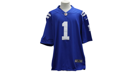 PAT McAFEE CUSTOM AUTOGRAPHED BLUE JERSEY (BECKETT)