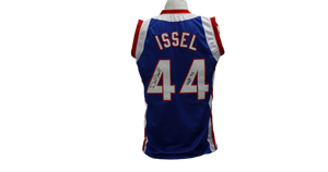 DAN ISSEL CUSTOM AUTOGRAPHED BLUE JERSEY (JSA)
