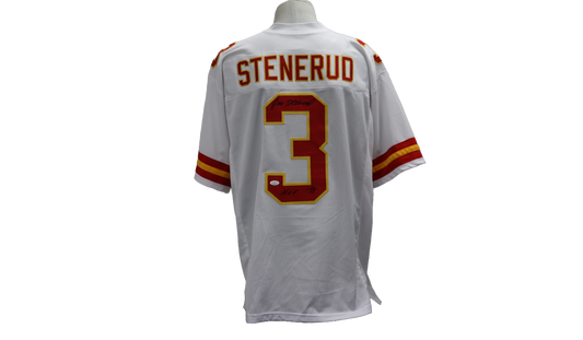 JAN STENDERUD CUSTOM AUTOGRAPHED WHITE JERSEY (JSA)