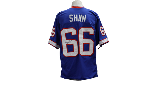 BILLY SHAW CUSTOM AUTOGRAPHED BLUE JERSEY (JSA)