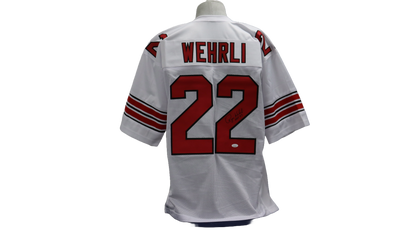 ROGER WEHRLI CUSTOM AUTOGRAPHED RED JERSEY (JSA)