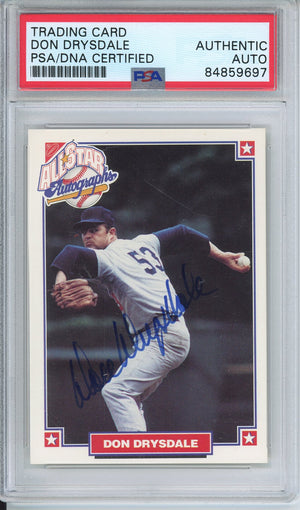 1993 NABISCO DON DRYSDALE #2 HOF AUTOGRAPH PSA/DNA