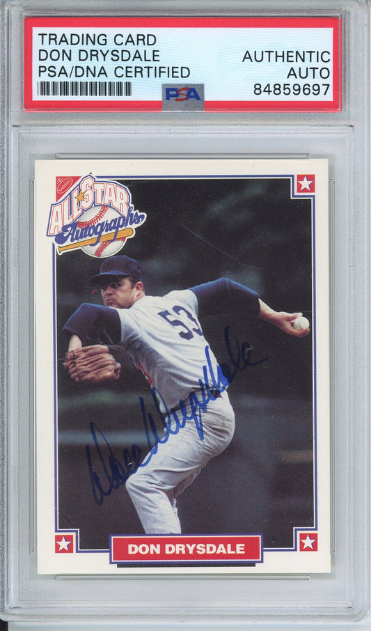 1993 NABISCO DON DRYSDALE #2 HOF AUTOGRAPH PSA/DNA