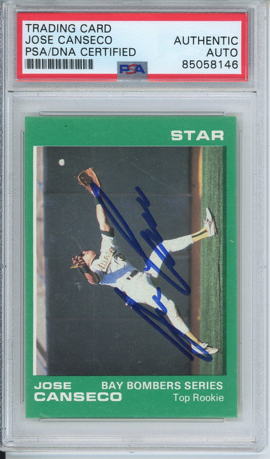 1988 STAR JOSE CANSECO #5 A's HOF AUTOGRAPH PSA/DNA