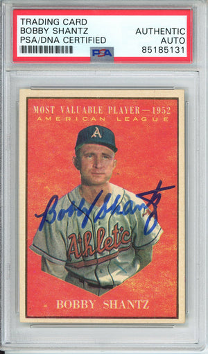 1952 T.C.G BOBBY SHANTZ #473 HOF PSA/DNA AUTHENTIC AUTO