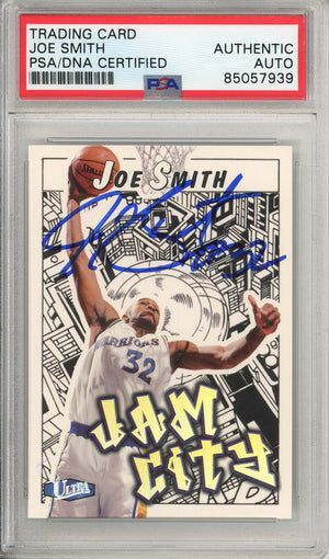 1997 FLEER ULTRA BASKETBALL JOE SMITH #15 JAM CITY WARRIORS AUTOGRAPH PSA/DNA AUTHENTIC AUTO