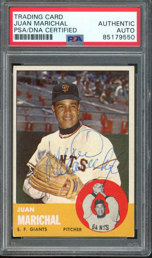 TOPPS JUAN MARICHAL S.F. GIANTS HOF #440 PSA/DNA AUTHENTIC AUTO