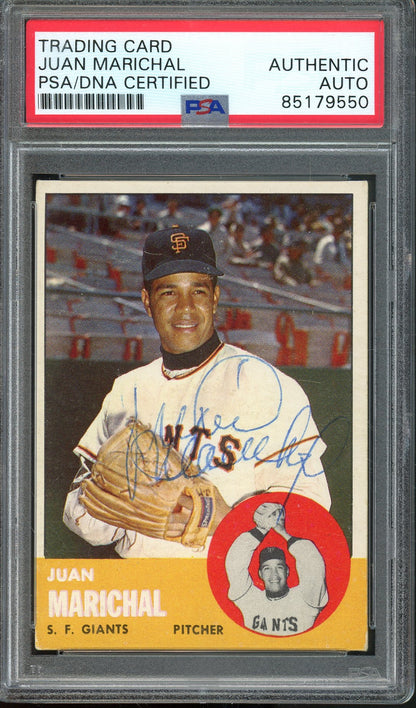 TOPPS JUAN MARICHAL S.F. GIANTS HOF #440 PSA/DNA AUTHENTIC AUTO