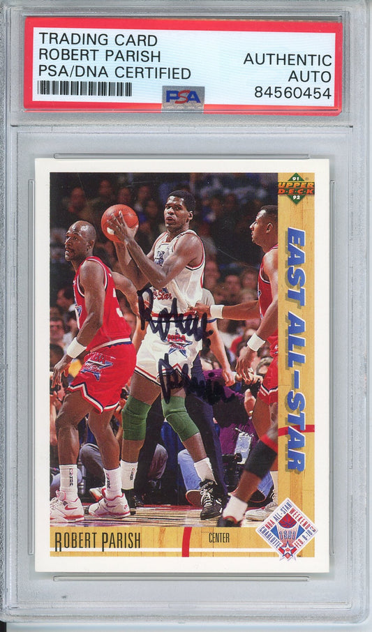 1991 UPPER DECK ROBERT PARISH #72 HOF AUTOGRAPH PSA/DNA