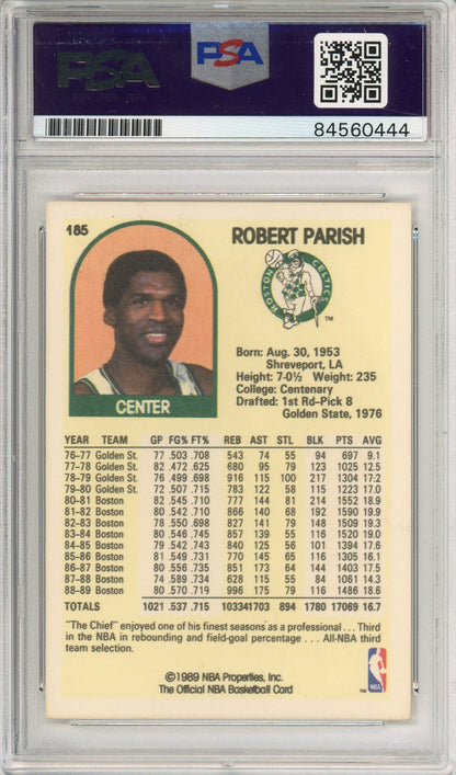 1989 NBA HOOPS ROBERT PARISH #185 CELTIS HOF AUTOGRAPH PSA/DNA AUTHENTIC AUTO (444)