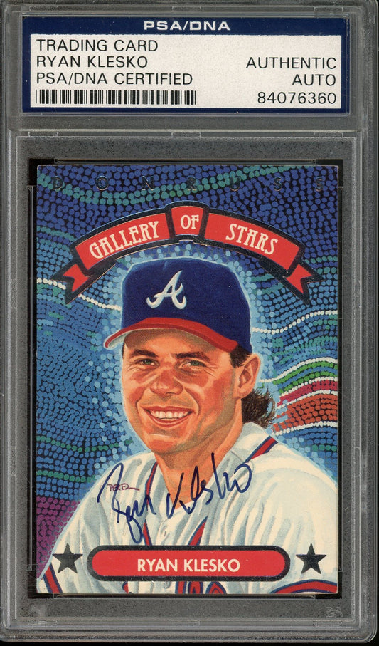 1992 LEAF GALLERY OF STARS RYAN KLESKO #GS-10 ALL-STAR AUTO PSA/DNA CERTIFIED
