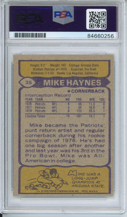 1979 TOPPS MIKE HAYNES #35 HOF AUTOGRAPH PSA/DNA