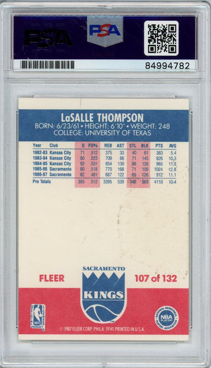 1987 FLEER LASALLE THOMPSON #107 PSA/DNA AUTO (4782)