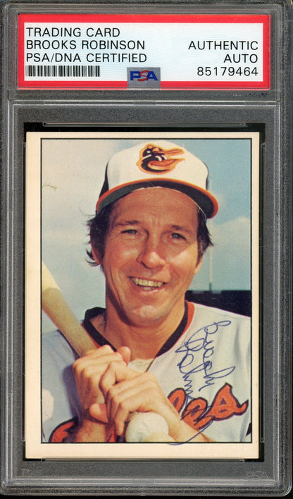 SSOC 1975 BROOKS ROBINSON #392 ORIOLES HOF PSA/DNA AUTHENTIC AUTO