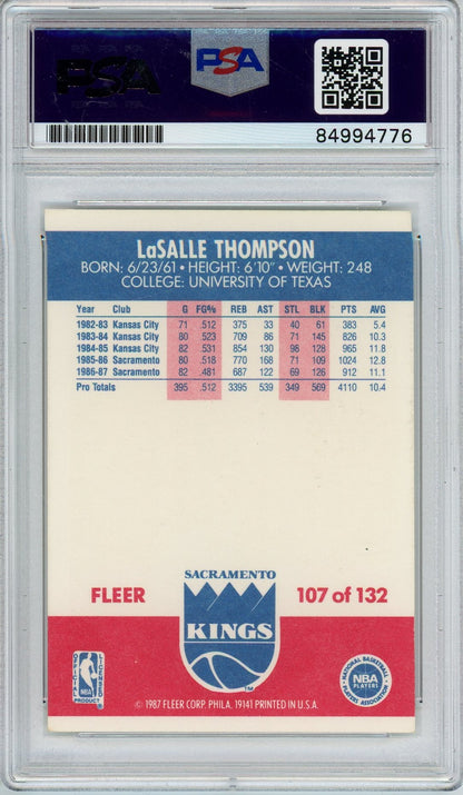 1987 FLEER LASALLE THOMPSON #107 PSA/DNA AUTO (4776)