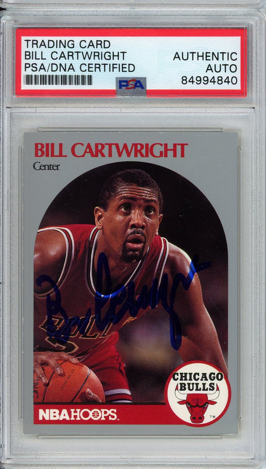 1990 NBA HOOPS BILL CARTWRIGHT #61 PSA/DNA AUTO (4840)