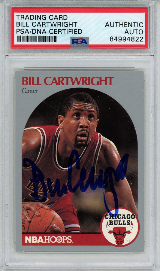 1990 NBA HOOPS BILL CARTWRIGHT #61 PSA/DNA AUTO (4822)