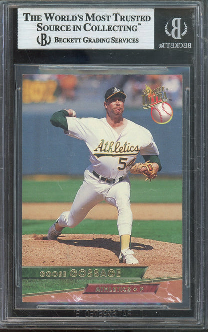 1993 ULTRA RICH GOSSAGE #606 HALL OF FAME OAKLAND A'S AUTO BGS AUTHENTIC