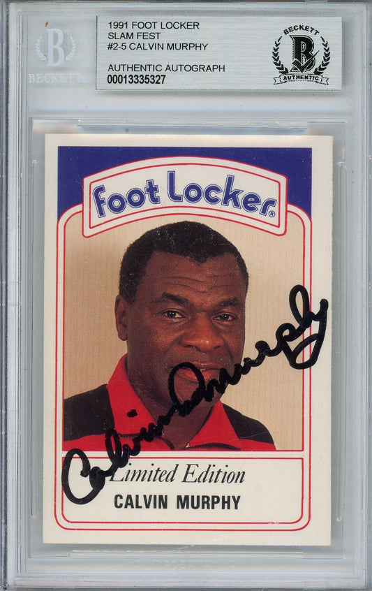 1991 FOOT LOCKER CALVIN MURPHY #2-5 SLAM FEST BAS AUTO (5327)